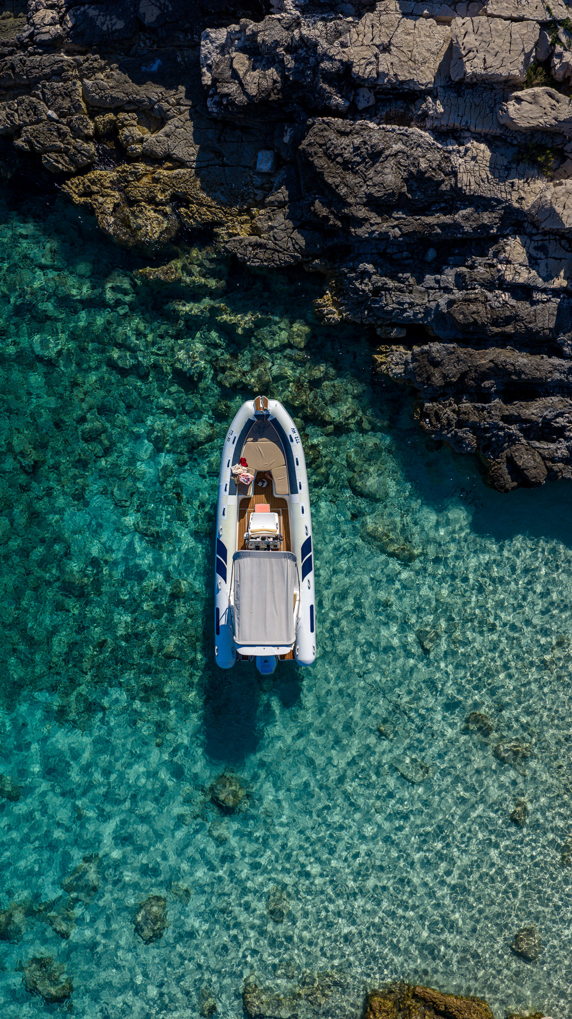 Pakleni Islands aerial overview - private boat charter from Hvar Croatia